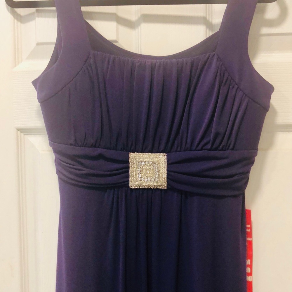 Purple cocktail dress
